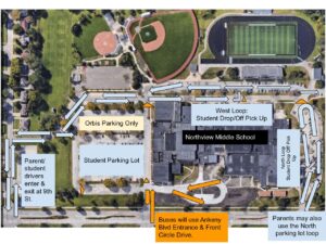 Northview Pick Up Drop Off Map